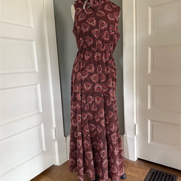 Groovy Maxi Dress in Red and Black - Picture 2 of 10
